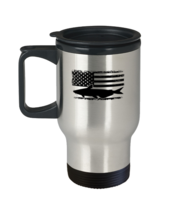 Coffee Travel Mug Funny Catfishing American Flag  - £19.73 GBP
