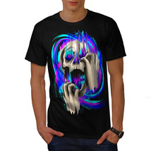 Wellcoda Fashion Death Color Skull Mens T-shirt,  Graphic Design Printed Tee - £15.00 GBP+