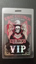 ERIC CHURCH - ORIGINAL RED ROCKS AUG 9th &amp; 10th 2016 LAMINATE BACKSTAGE ... - £58.63 GBP