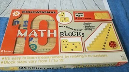 Vintage Math Measuring Learning Educational Blocks - $8.46