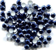 Rhinestuds Faceted Metal ROYAL BLUE 2mm Hot Fix 1 gross - £4.72 GBP