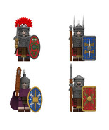 4Pcs Medieval Roman Warriors Minifigures Centurion Tesserarius Mini Block Toys - $20.69