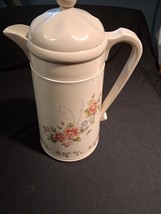 Pfalzgraff Tea Rose Design Plastic Thermal Coffee Carafe Pot Pitcher Vin... - $244.02 MXN