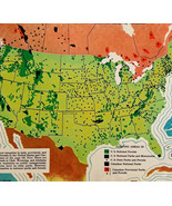 1954 National Parks And Forests Camping Vacation Map Woman&#39;s Day Page DWQQ9 - $27.73 CAD