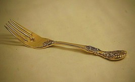 FB Rogers Golden French Rose Flatware Pattern Salad Fork Gold Electroplate - $184.34 MXN