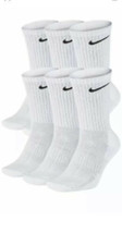 Copy of Nike Socks Cotton Everyday Cushioned Crew,Unisex,White/Black, 6 Pair DRI - £15.78 GBP