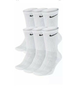 Copy of Nike Socks Cotton Everyday Cushioned Crew,Unisex,White/Black, 6 ... - £16.34 GBP