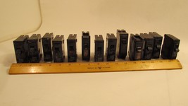 Lot of 13 Circuit Breakers 20 Amp 20A Single Pole Breakers Various Mfg - £25.97 GBP
