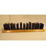 Lot of 13 Circuit Breakers 20 Amp 20A Single Pole Breakers Various Mfg - $45.31 CAD