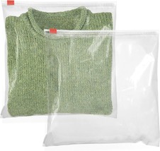 50 Slider Zip Lock Bags 16x16 Clear Reclosable Poly Bags - £27.59 GBP