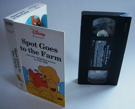 Disney Spot Goes To the Farm VHS Eric Hill Flip Book Interactive Education Test. - £11.79 GBP