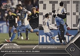 2023 Topps Now Mls 7 Daniel Gazdag Julian Carranza Philadelphia Union - £6.95 GBP