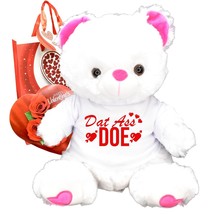Dat Ass Doe Funny Valentines Day Gift Teddy Bear Chocolates Gift Bag Plush - £23.99 GBP