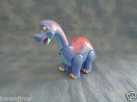 Blue Plastic Brontosaurus Dinosaur Jointed T-Rex Figure  - £2.28 GBP