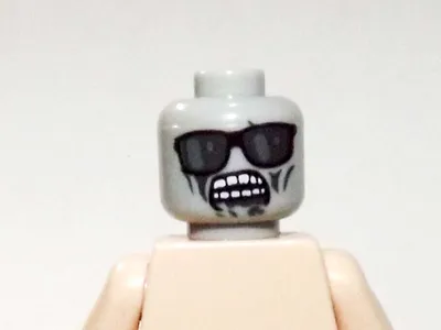 PLTOYS Zombie Head Sunglasses Head DIY Minifigure Toys - $3.32