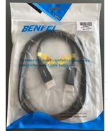 BENFEI DP TO DP CABLE BLACK 6FT X001MIBDLZ B_USA_163BLACK CORD NIB DISPL... - $13.81