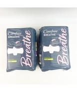 TWO Carefree Breathe Super Ultra Thin Pads 28 Count Each New - $54.99