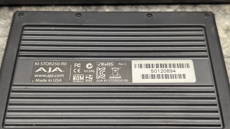 AJA Ki Pro-R0 Portable Recorder w/ Storage Drive *No Power Supply* - Powers On Item image 15
