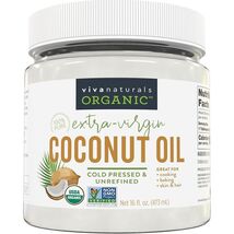 Viva Naturals Organic Coconut Oil, Cold-Pressed Natural Hair /Skin Cooki... - $13.86