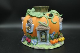 PartyLite Halloween Harvest Pumpkin Tealight House Candle Holder- Retired P7316 - £15.86 GBP