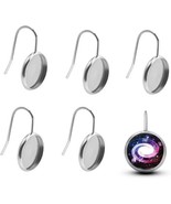 Earring Cabochon Settings Blanks Stainless Steel Silver Jewelry Supplies... - $11.87