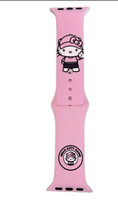 Fashion Pink Hello Kitty Silicone Compatible Apple Watch Band 38/40 mm - £18.36 GBP