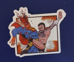 Martial Arts Charter Punching Super Man Multicolor Adult Theme Sticker Decal - £3.55 GBP