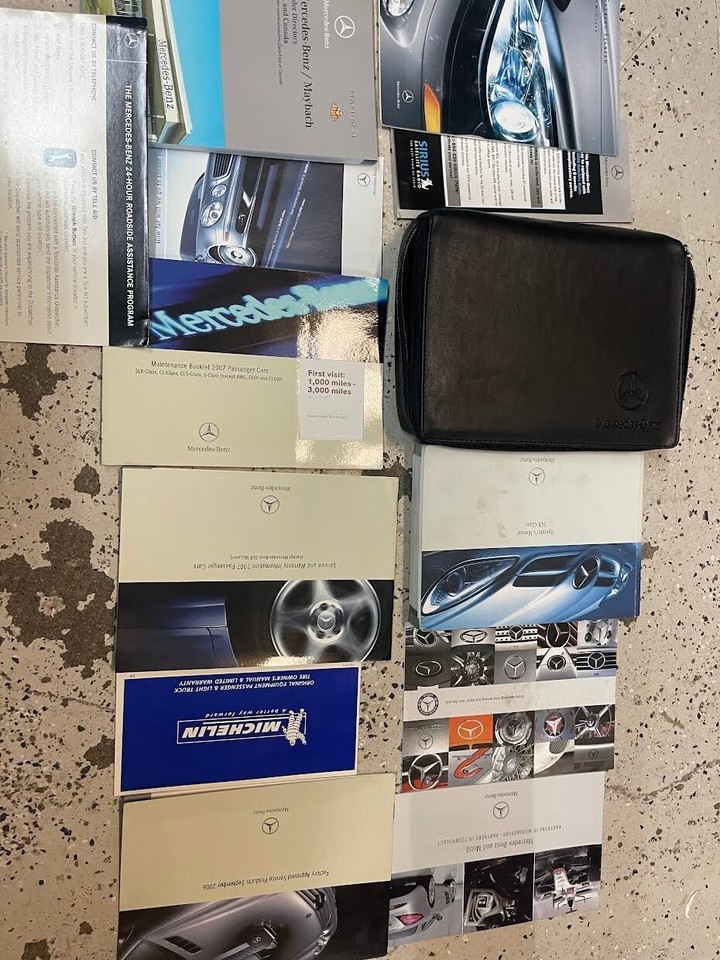 2007 MERCEDES BENZ SLK Class 55 280 350 Owners Operators Manual Set OEM Item image 5