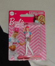Miniature micro figurine fr Barbie display Kelly doll toy baseball player Mattel - £7.86 GBP