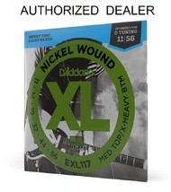 D&#39;Addario EXL117 Nickel Wound Medium Top/Extra-Heavy Bottom 11-56 Guitar... - £14.38 GBP