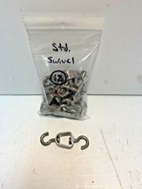 12 Standard Trapping Swivels with J Hooks (Trapping Supplies Trap Fastener) - £8.94 GBP