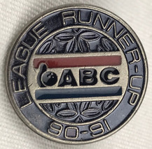 ABC Bowling Pin League Runner up 90-91 Vintage Pin - $12.49