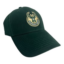 New Milwaukee Bucks Official Nba Green Baseball Hat Adult One Size Curved Bill - £14.16 GBP