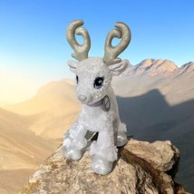 Build a Bear Merry Mission White Silver GLISTEN Reindeer Sparkle Plush T... - $17.87