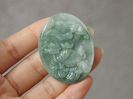 Free shipping -  fashion luck jade pendants Natural Green Dragon Turtle ... - £23.90 GBP