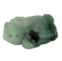 Free shipping - perfect  Natural  Green Dragon Turtle  jadeite jade charm jade f - £21.10 GBP