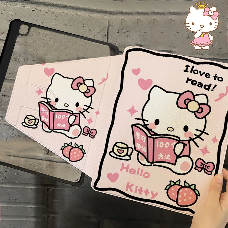 Sanrio Anime Hello Kitty Kuromi Ipad Case 10 Generation Air 3 4 5 Cartoon Cute - £19.79 GBP
