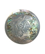 Vintage Mexico Brooch Pendant Sterling Silver Taxco Warrior Eagle Eagle ... - $59.68 CAD