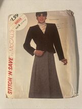 Stitch 'n Save 9203 Sewing Pattern Misses Jacket &amp; Skirt Uncut - $9.99
