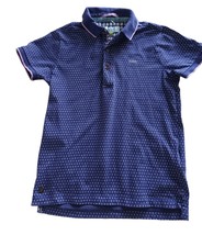 TED BAKER Kids Purple Polo Shirt Branded Buttons Logo Age 6-7 - £11.19 GBP