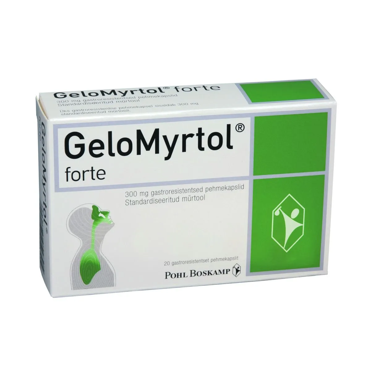 6 PACK-GeloMyrtol FORTE-300mg  -20kapsTRACKING NUMBER. - $102.99