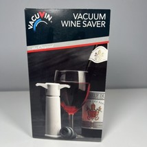 Vacu Vin Wine Saver Pump with 4 Vacuum Bottle Stoppers White NEW - £11.89 GBP