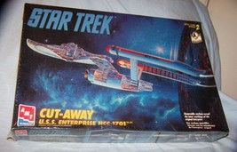 Sealed 1995 AMT/Ertl Star Trek Cut-Away USS Enterprise NCC-1701 Model Kit - £29.61 GBP