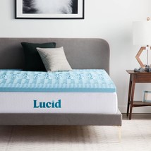 Lucid 2 Inch Mattress Topper Twin - Memory Foam Mattress Topper Twin - 5 Zone - £38.88 GBP