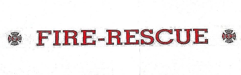FIRE RESCUE FIRE DEPARTMENT STATIC WINDOW DECAL - Fire and Rescue Decal ... - $1.95
