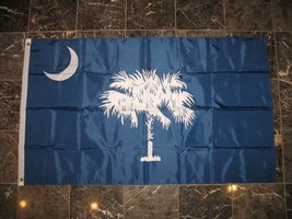 3X5 South Carolina State Double Sided Nylon Flag 3&#39;X5&#39; Gift Set - £23.91 GBP