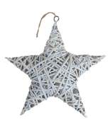 White Wash Wicker Full Star Christmas Decoration - £20.89 GBP