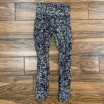 Lululemon Leggings 2 Black Gray print NuLu Luxstreme - $26.89