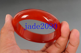Free Shipping -  Natural Red jade jadeite Round shape charm jade Bangle - jade20 - £31.38 GBP