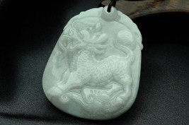 Free Shipping - handmade natural Green jade carved Chinese Dragon charm jade Pen - £23.98 GBP